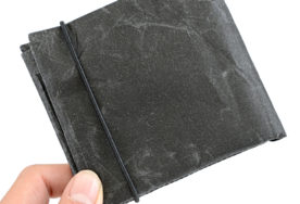 SIWA|紙和　二つ折り財布　black