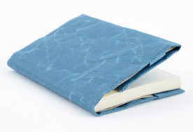 SIWA|紙和　ブックカバー　文庫サイズ　blue
